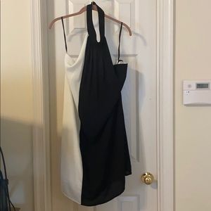 Venus Black & White Backless Dress sz XL